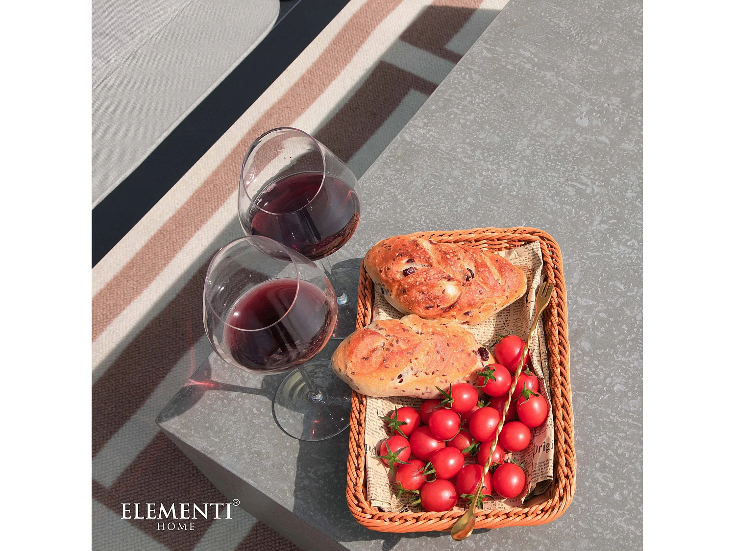 ELEMENTI TEVERE Table basse 102x102x36