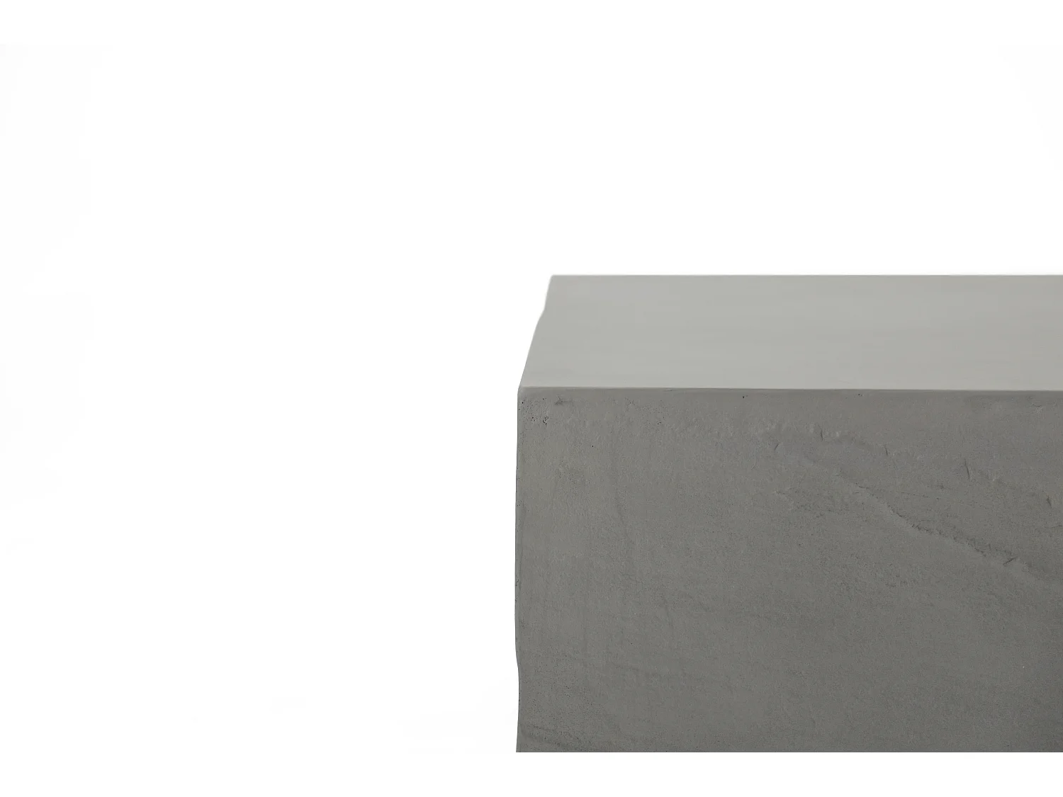 Salontafel COLORADO van glasvezelbeton rechthoekig, 153x77x36 cm