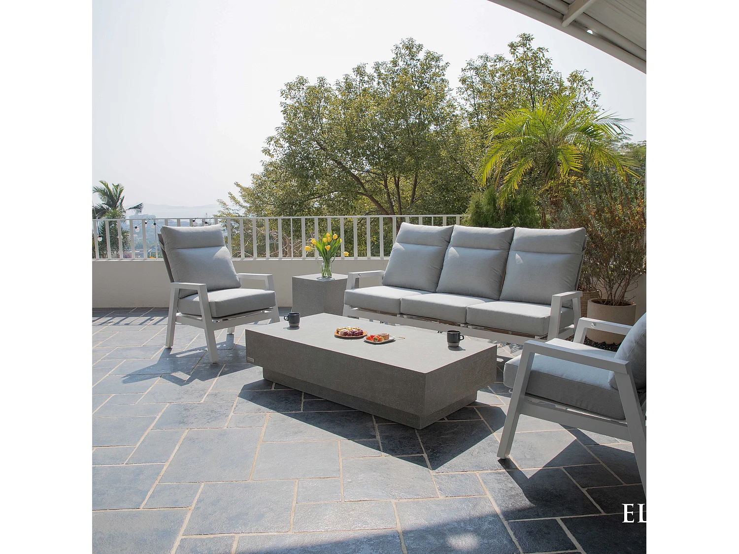 ELEMENTI TEVERE Table basse 153x77x36