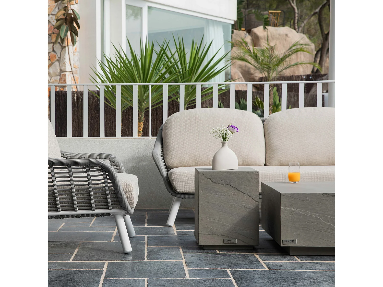 ELEMENTI COLORADO Table d'appoint 45x45x51