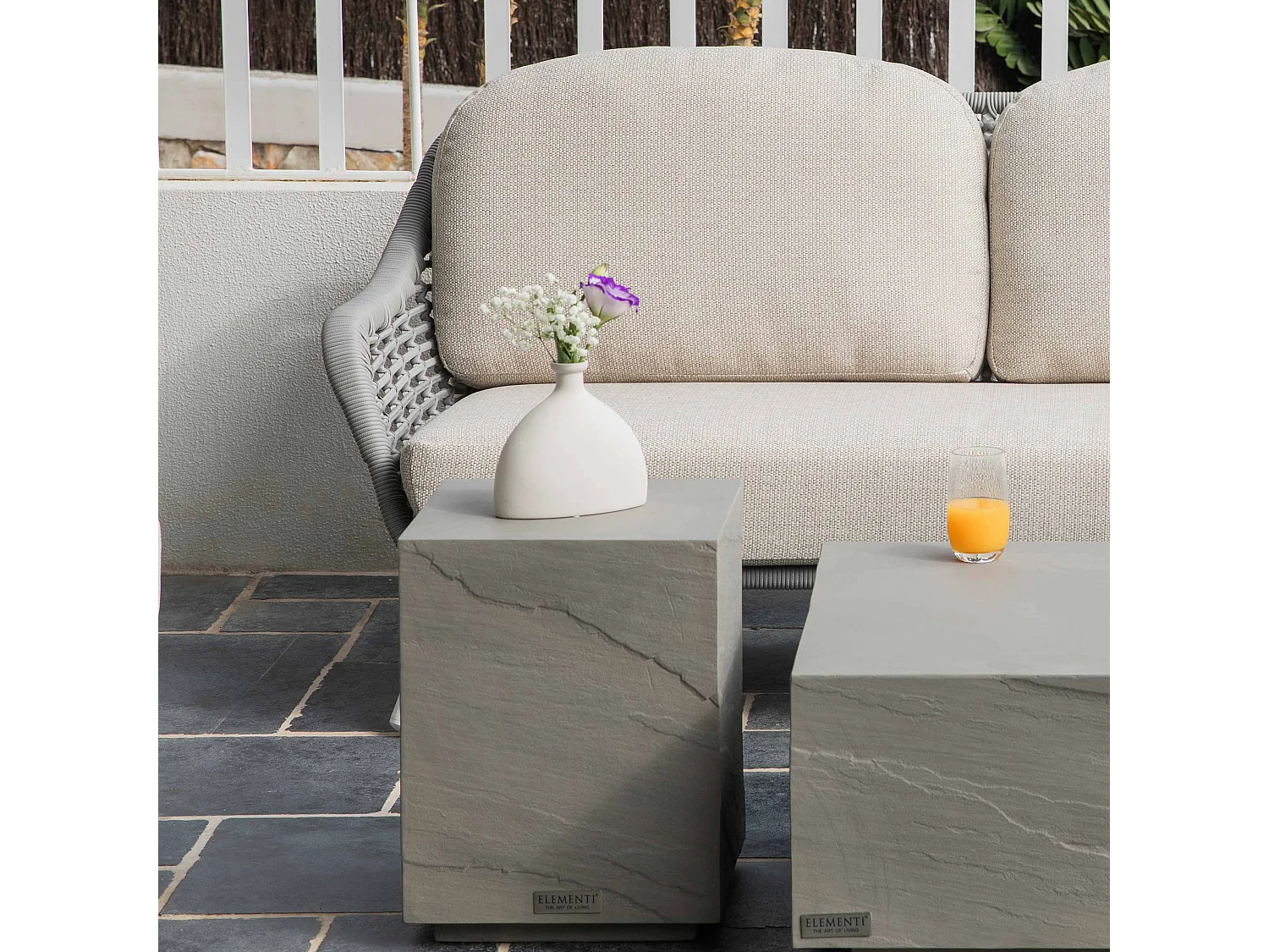 ELEMENTI COLORADO Table d'appoint 45x45x51