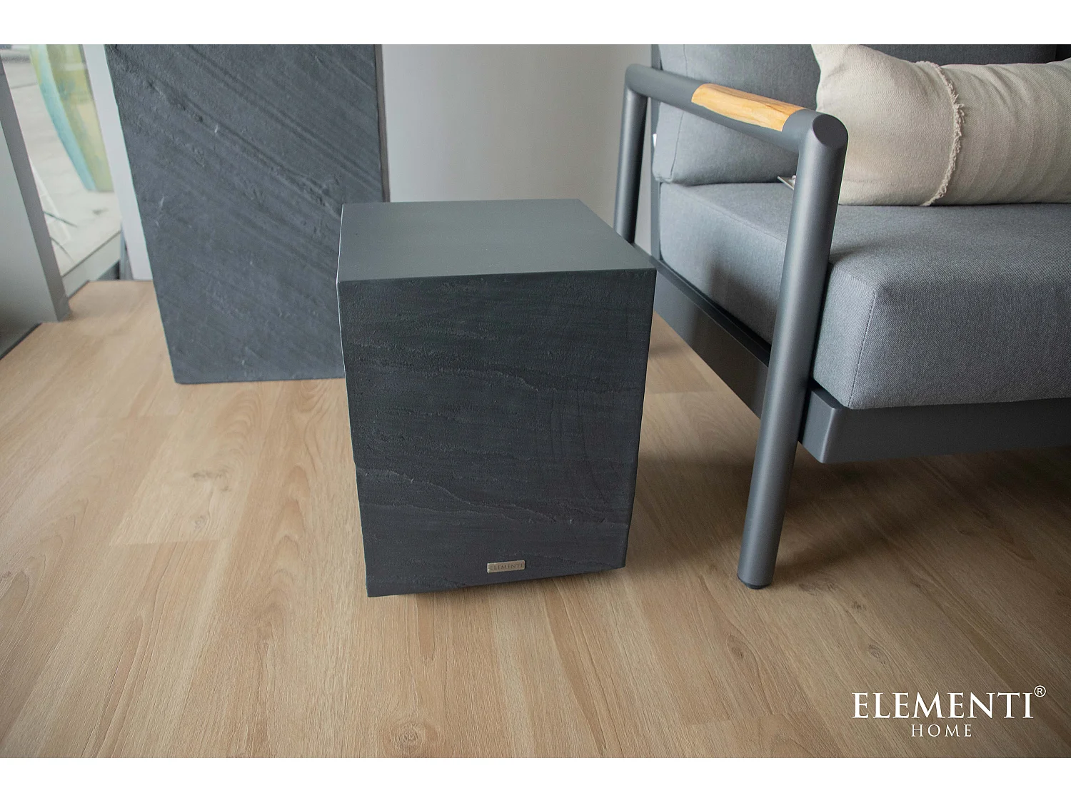 Table d'appoint COLORADO en béton fibré 35x35x46 cm