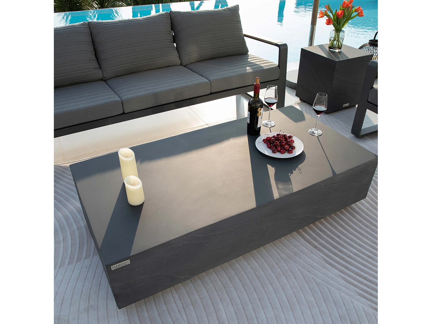 ELEMENTI COLORADO Table basse 153x77x36