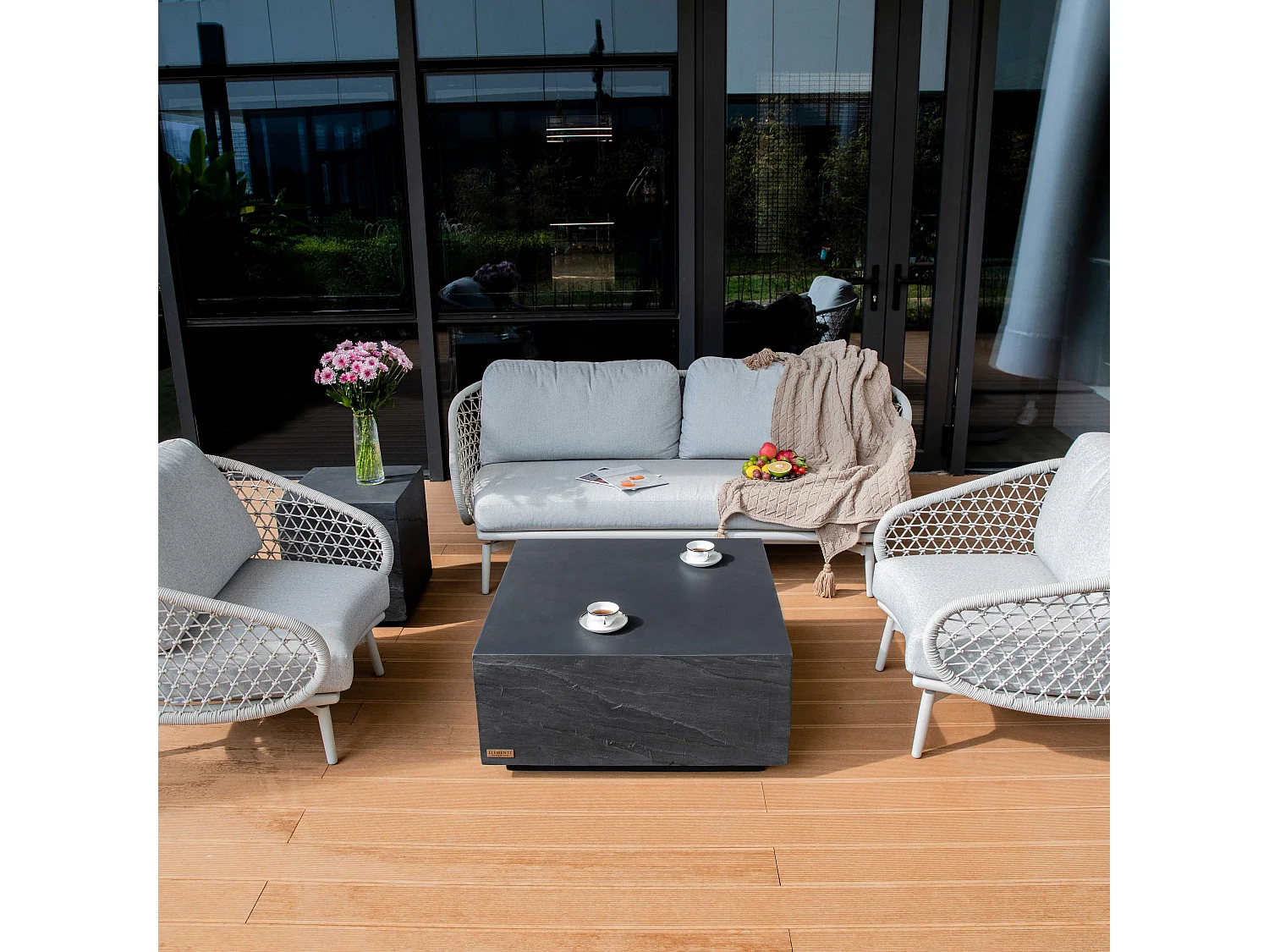 ELEMENTI COLORADO Table basse 86x86x41