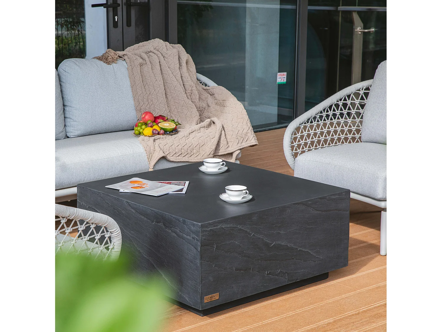 ELEMENTI COLORADO Table basse 86x86x41