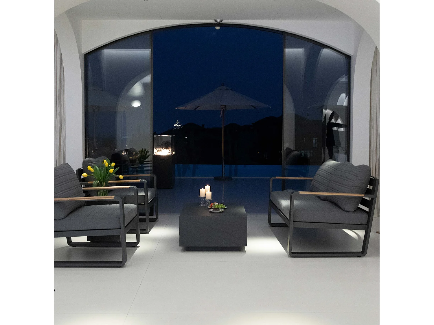 ELEMENTI COLORADO Table basse 86x86x41