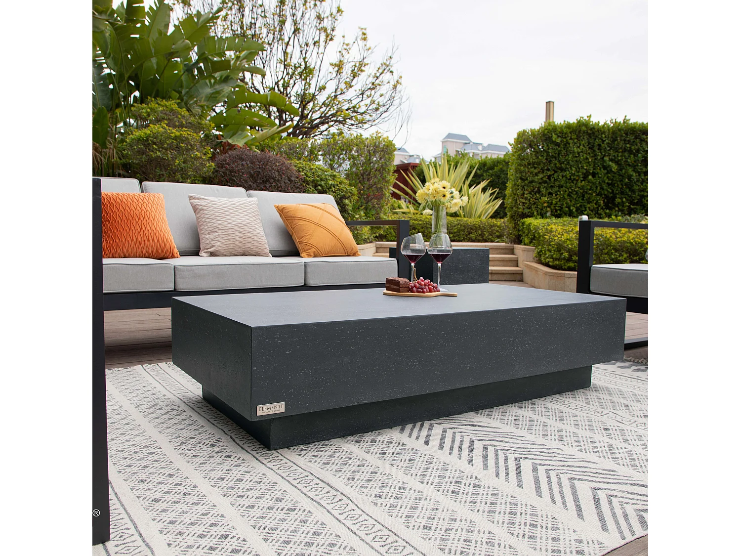 ELEMENTI TEVERE Table basse 153x77x36