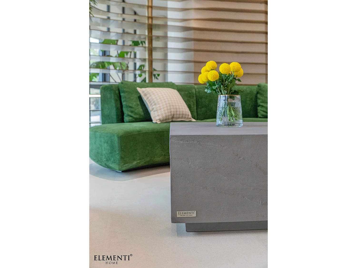 Table basse COLORADO en béton fibré 86x86x41 cm