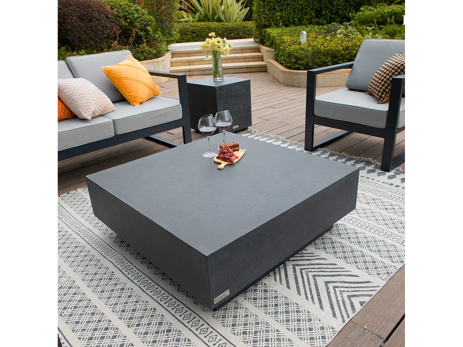 ELEMENTI TEVERE Table basse 102x102x36