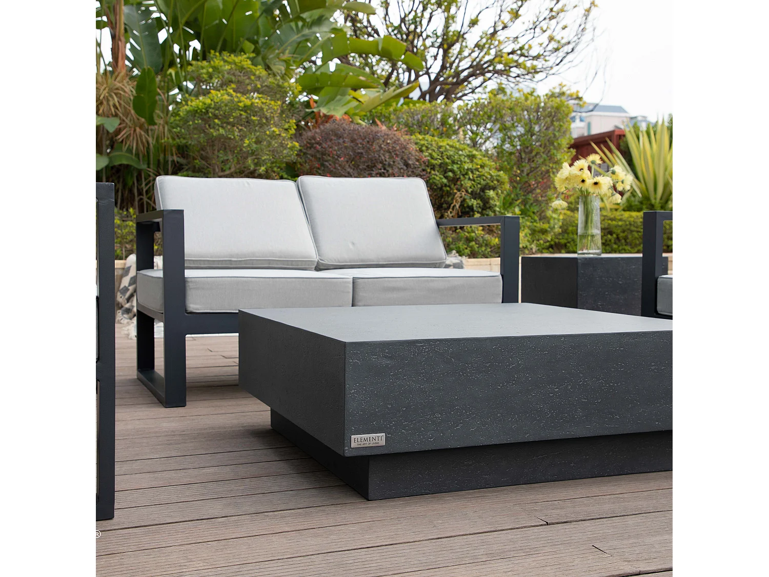 ELEMENTI TEVERE Table basse 102x102x36