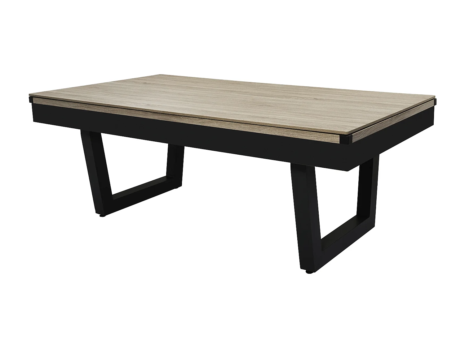 Table transformable - Billard & Ping-pong - Coloris noir - L213,4 x P111,8 x H78,5 cm - MELIAN