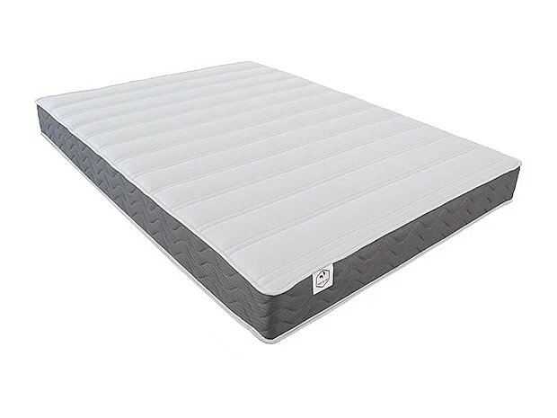 Lit escamotable 160 x 200 cm - Ouverture verticale manuelle - Avec LEDs - Noir et beige + Matelas - RAPILI