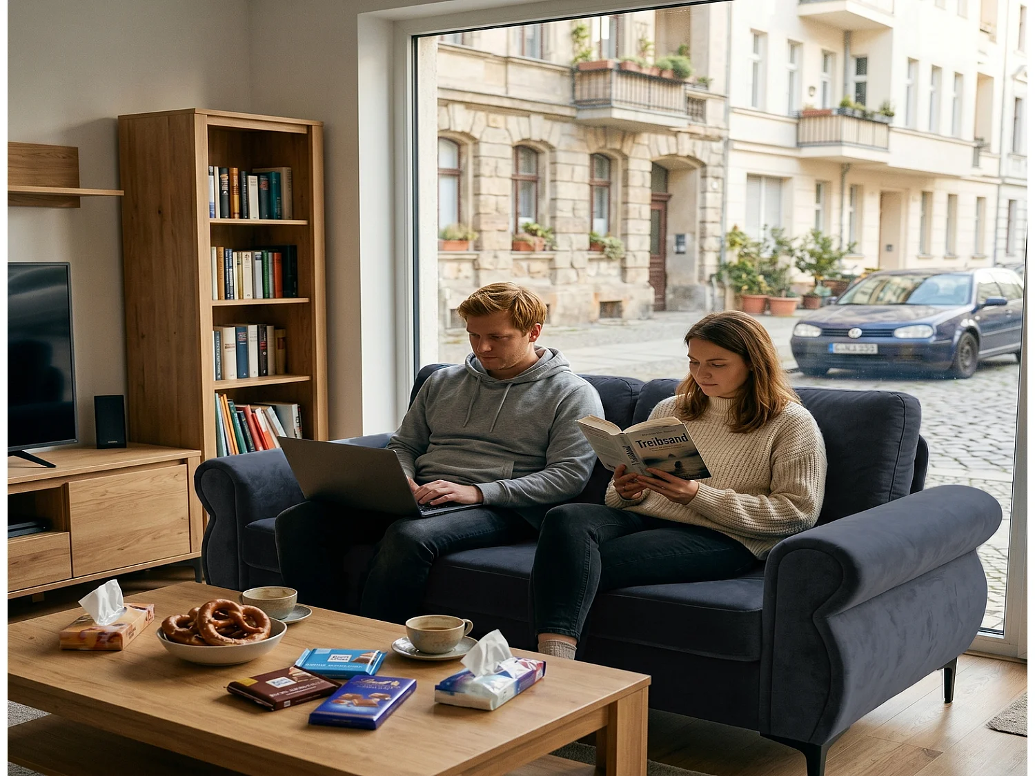 Kompaktes Sofa 173 cm Zerlegbares Apartment Sofa mit Abnehmbarem Bezug & Metallfüßen, Couch Klein für Kleine Räume
