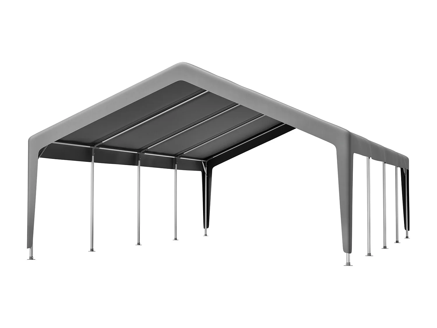 Schwerlast Carport Zeltgarage 400x765x311cm Wasserdichtes Autozelt mit Seitenwänden & Stahlrahmen für Auto LKW Boot
