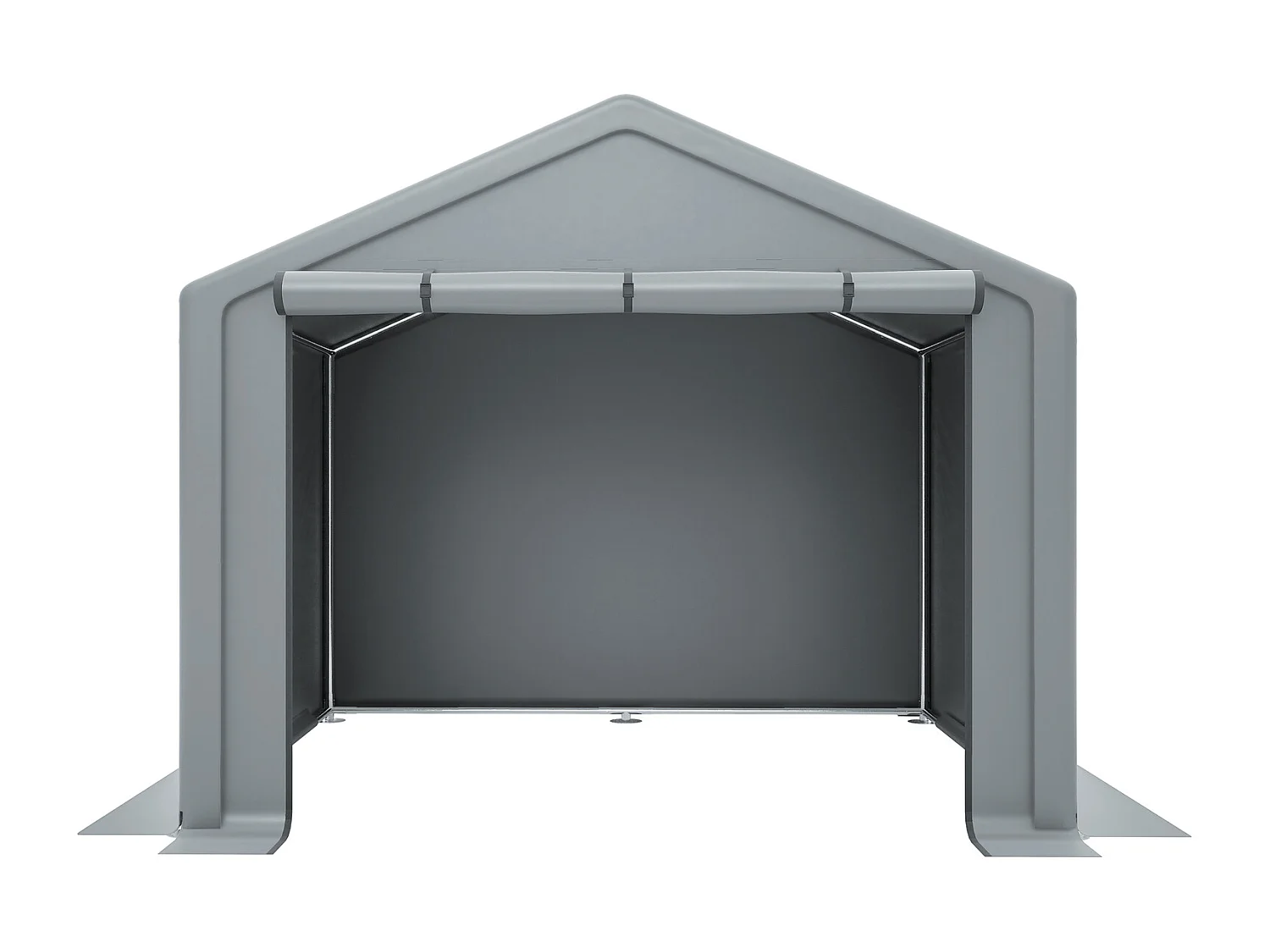 Fahrradgarage Zelt 190x170x200cm Dunkelgrau - Wetterfestes Lagerzelt aus 170g/m² PE Plane für Gartengeräte