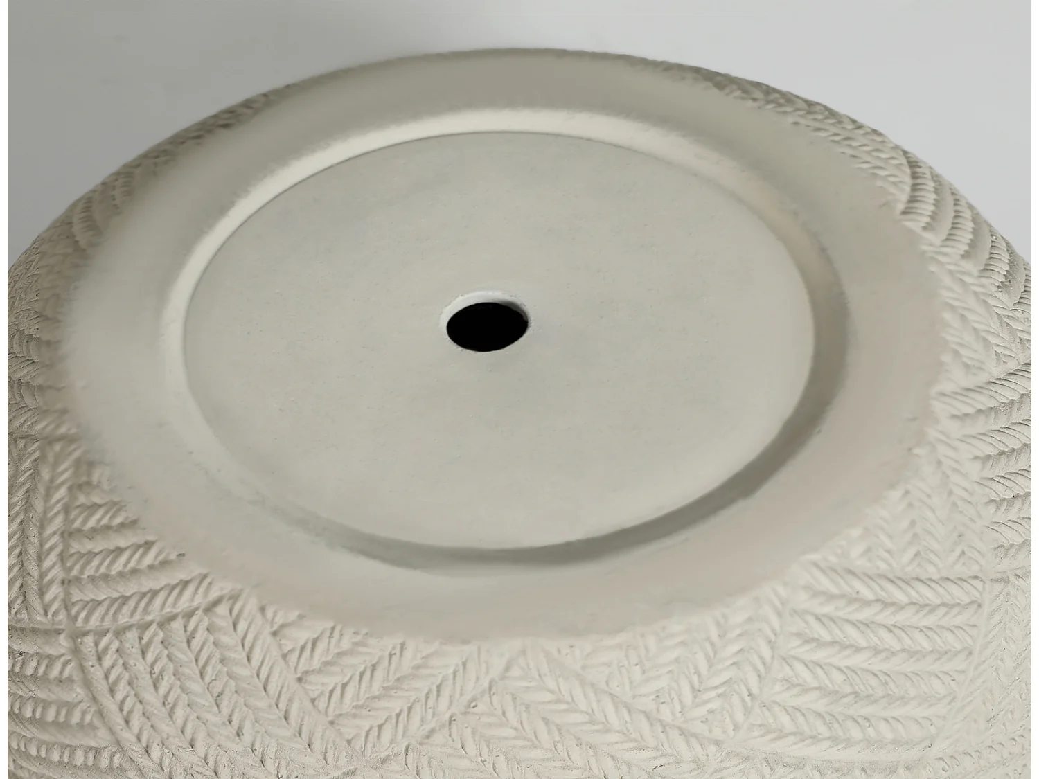 Beton Pflanzkübel Set 2er rund grau, handgefertigt mit Drainagelöchern, für innen außen, 37 x 28 cm & 45 x 35 cm