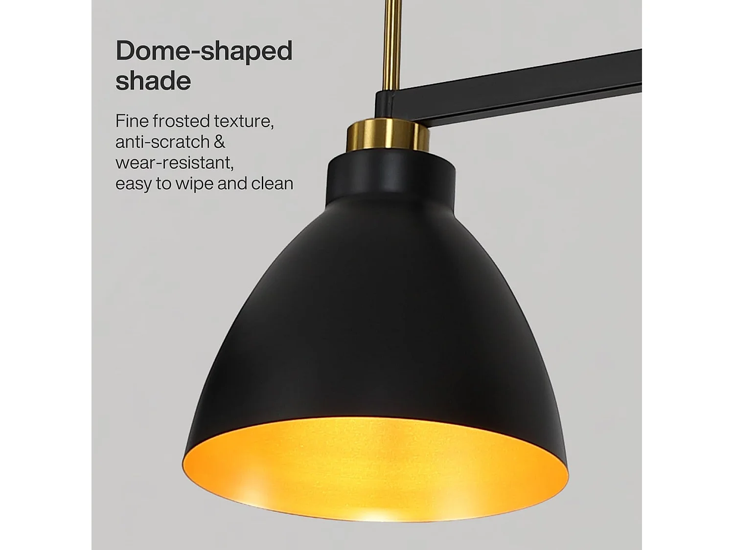 Moderne lineaire keukenlamp met 3 lichtpunten, industriële hanglamp met verstelbare stangen (E27 fitting, exclusief lampen)
