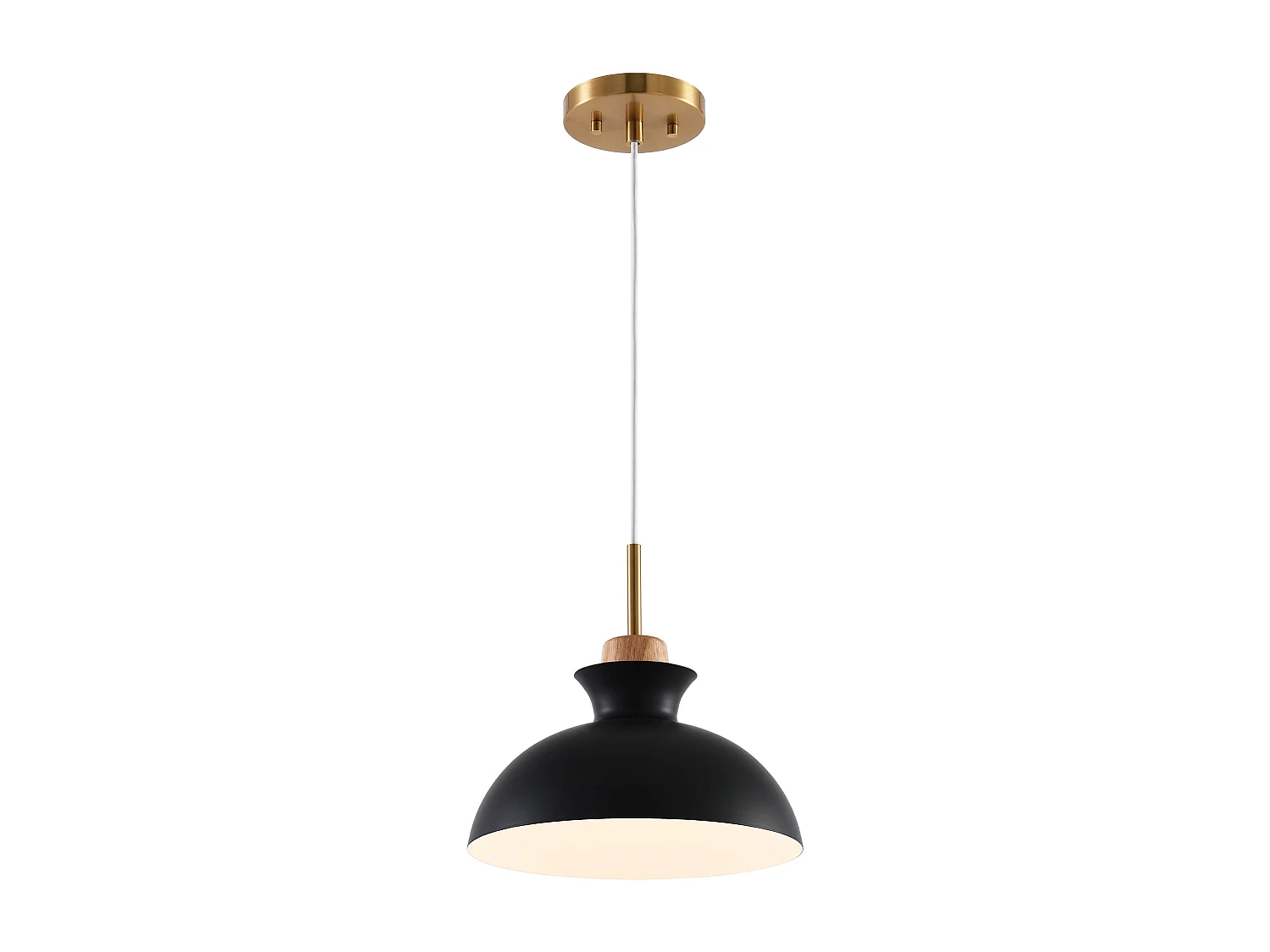 Parrot Uncle Guirlande lumineuse moderne en fer noir avec culot E27, sans ampoule
