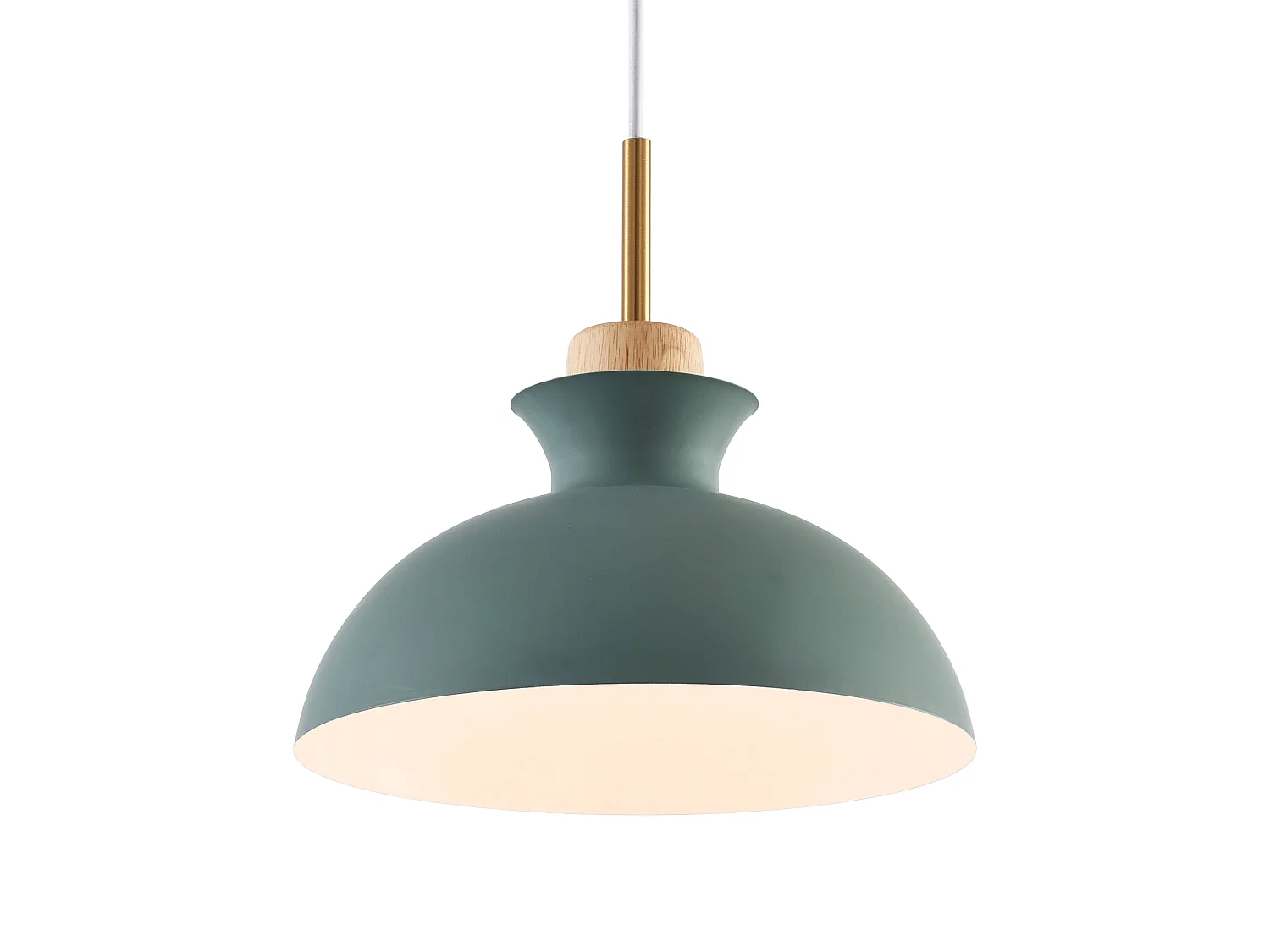 Parrot Uncle Lampadaire de plafond moderne en fer vert, sans ampoule