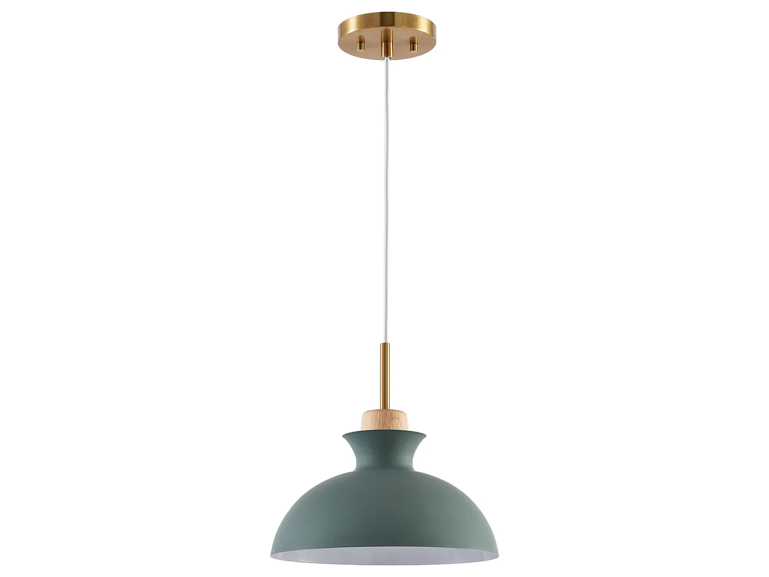 Parrot Uncle Lampadaire de plafond moderne en fer vert, sans ampoule