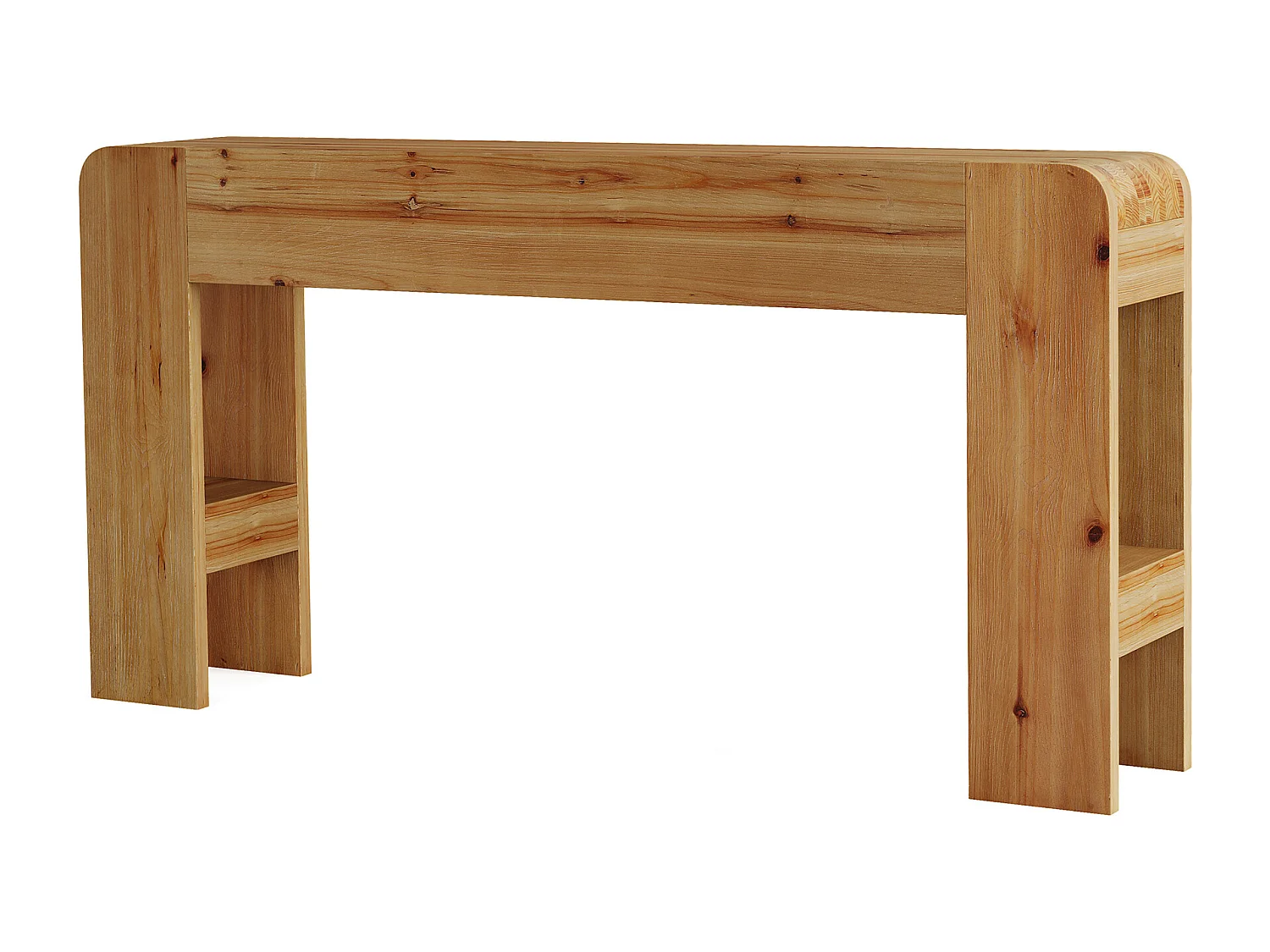Console en bois massif de 160 cm, table d'appoint de style campagnard à placer derrière un canapé dans une entrée