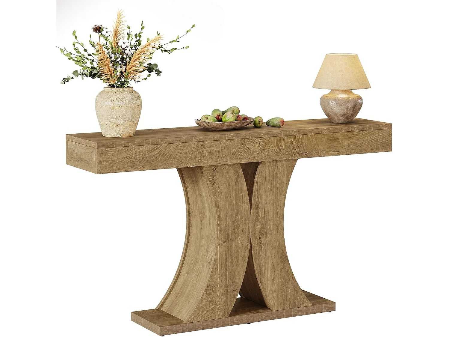 150 cm hohe Farmhaus-Konsolentafel, schmale Holzsofa-Eingangstafel hinter der Couch
