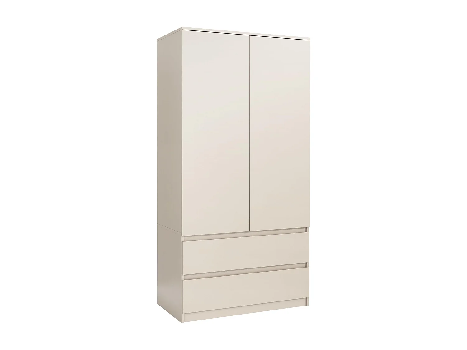 Armoire de Chambre Cachemire 180 cm – Dressing avec Penderie et 2 Tiroirs, Meuble de Rangement pour Chambre Adulte, Largeur 90 cm, Placard Moderne  180x90x50 cm