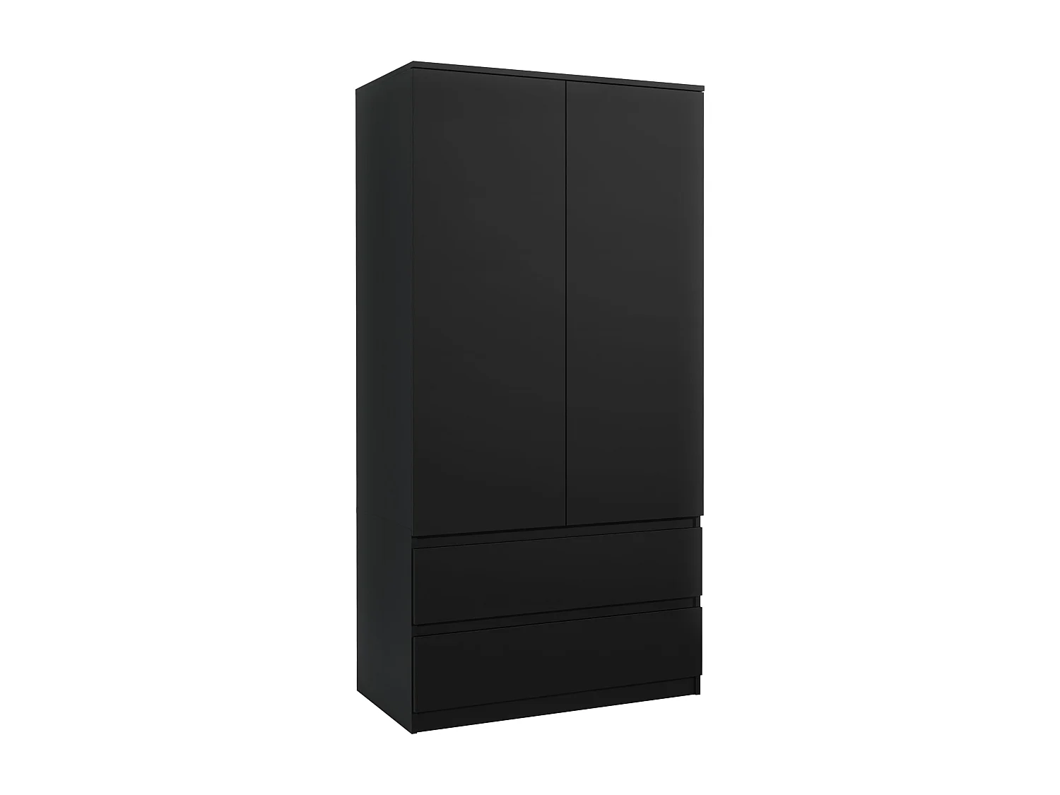 Kleiderschrank für das Schlafzimmer, 180 cm – Kleiderschrank mit Kleiderstange und 2 Schubladen, Aufbewahrungsmöbel für das Elternschlafzimmer  180 x 90 x 50 cm