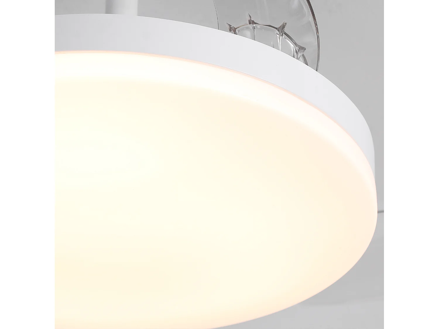 Parrot Uncle Ventilateur-lampe de plafond, design compact, style moderne blanc, 91 cm, combinant éclairage et circulation d'air