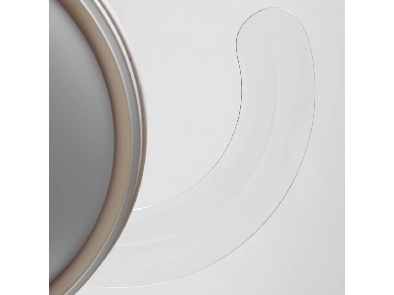 Parrot Uncle Ventilateur de plafond 91,5 cm avec lumière, 3 pales transparentes, éclairage LED dimmable, moteur DC, télécommande, blanc