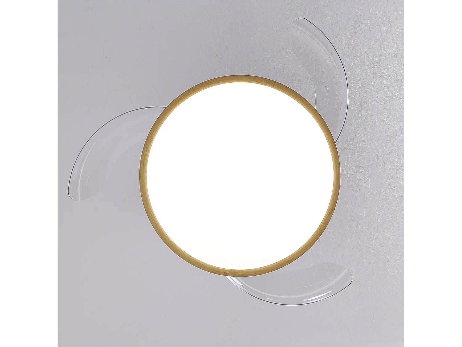 Parrot Uncle Ventilateur De Plafond Avec Éclairage Led, 107 CM, Pales Aspect Bois, Moteur À Courant Continu, 6 Vitesses, Tige De Suspension, Télécommande