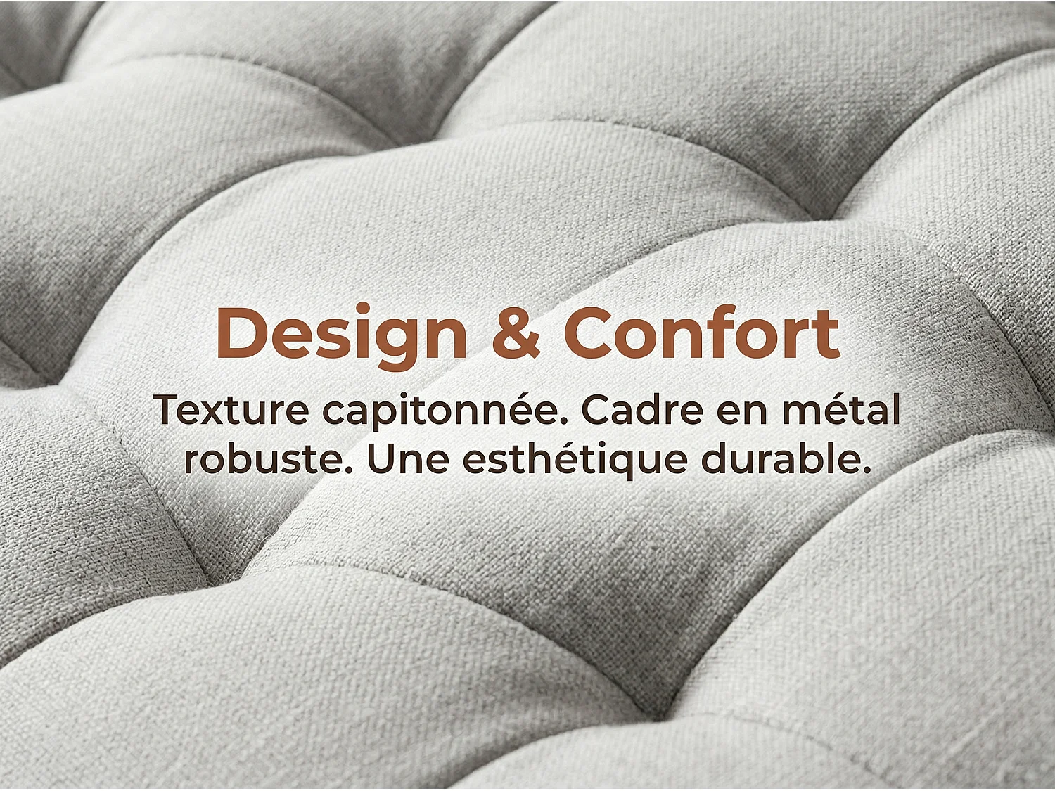 Lit rembourré 180x200 cm - Beige - LED RGB, USB Type-C, rangement et 4 tiroirs