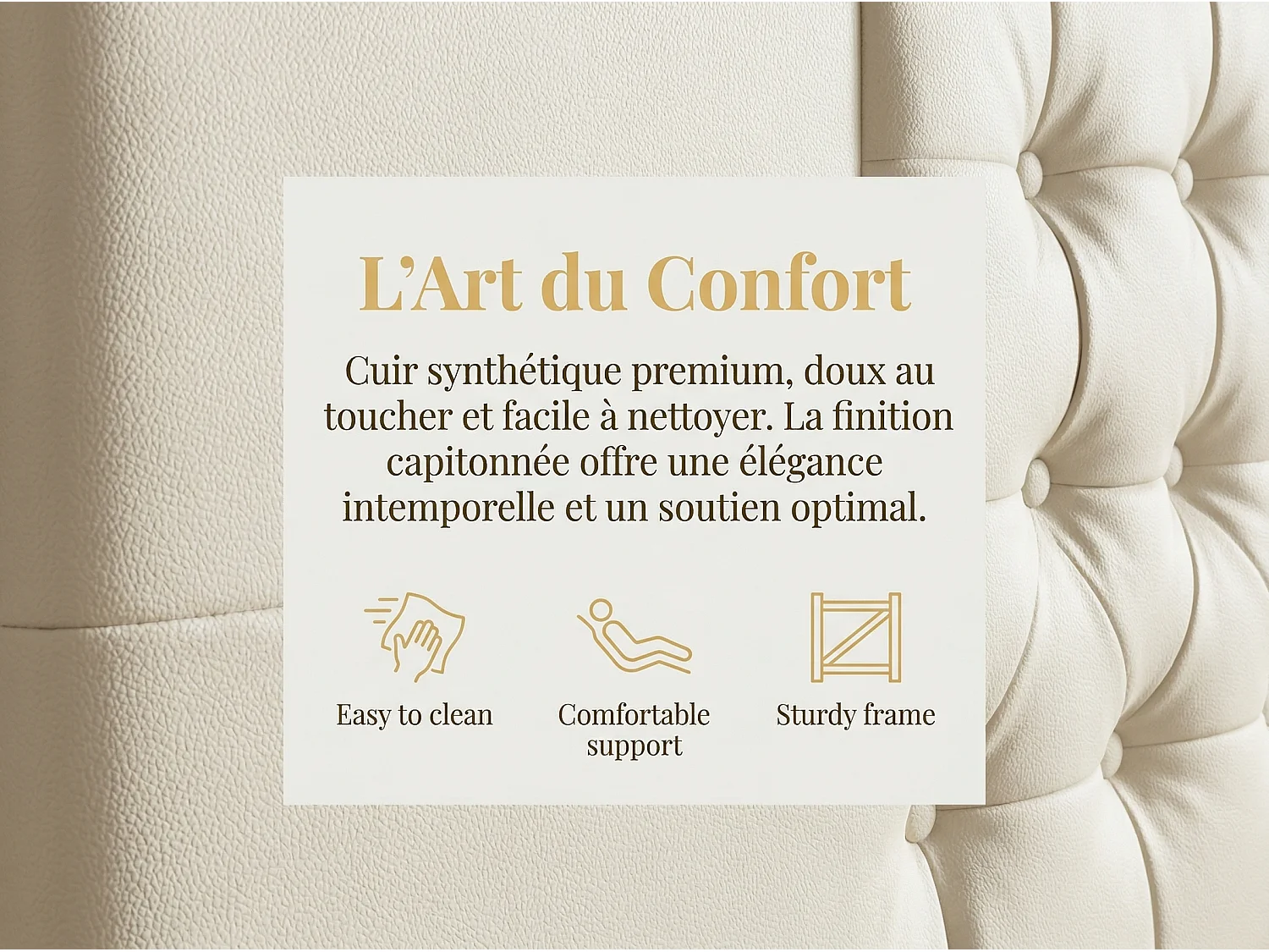 Lit LED effet flottant 160x200 cm, lit tapissé beige avec pieds invisibles, cadre de lit moderne avec sommier à lattes