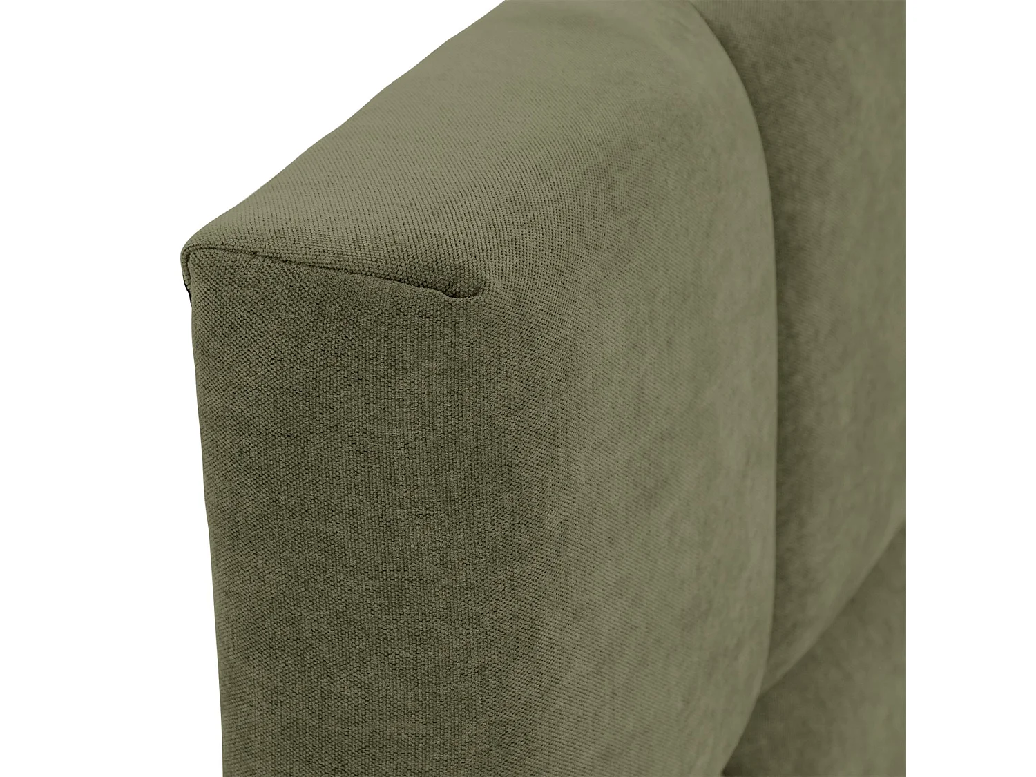 Lit Double EMILIA, Rembourré 140 x 200 cm, Vert, avec Sommier à Lattes Inclus, Design Bubble, Tête de Lit Capitonnée