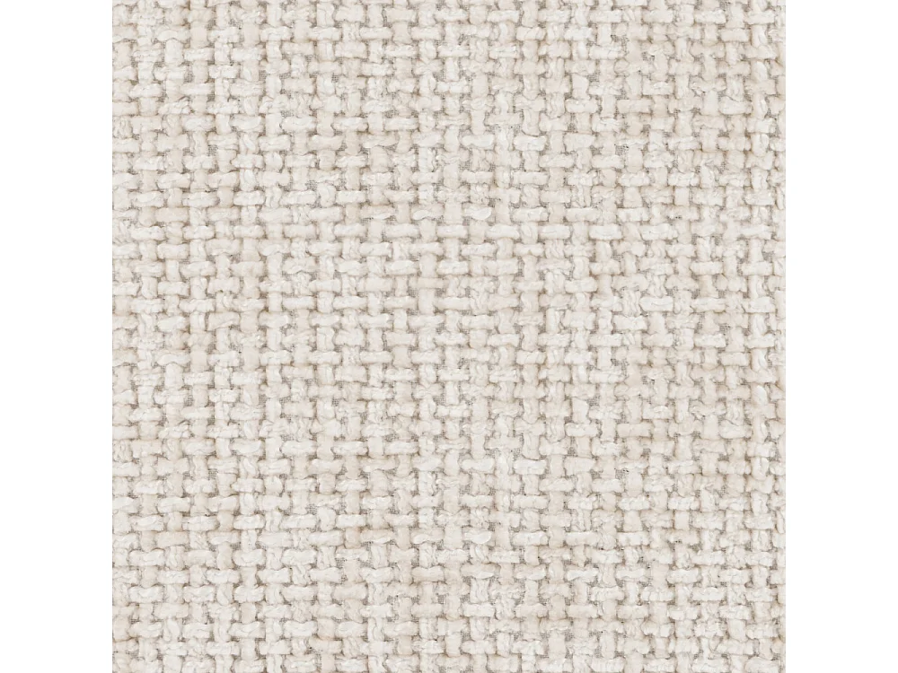 Bocca - Fauteuil en tissu à dossier capitonné - Écru