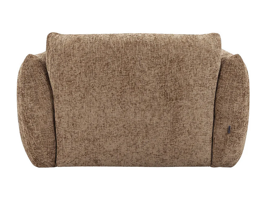Bocca - Fauteuil en tissu à dossier capitonné - Bronze