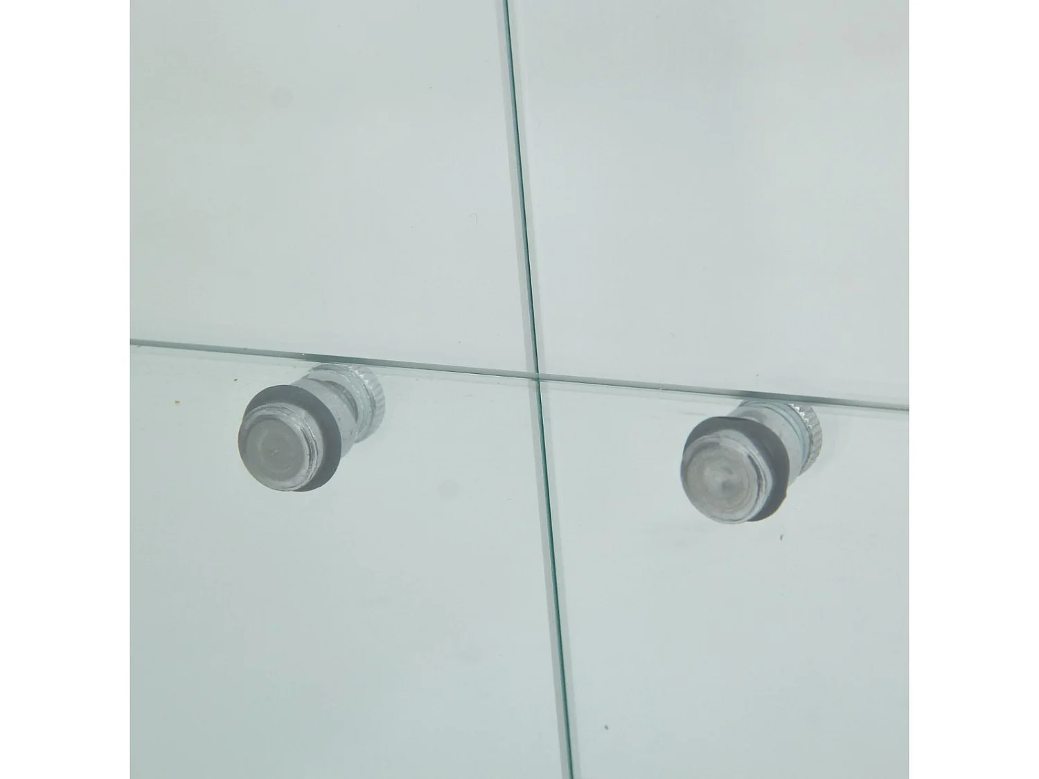 Vitrine en Verre avec LED, Armoir de Vitrine pour Collection Moderne avec 2 Portes et 4 étagères en Verre ESG, pour Le Bar, Le Salon, 166 x 45 x 14 cm, Noir