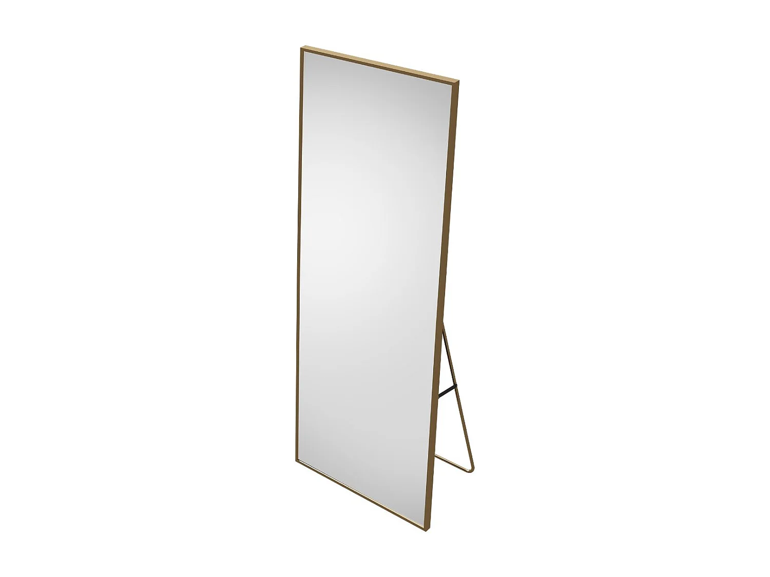 Miroir debout rectangulaire 164×54 cm avec cadre Doré – Design minimaliste et moderne