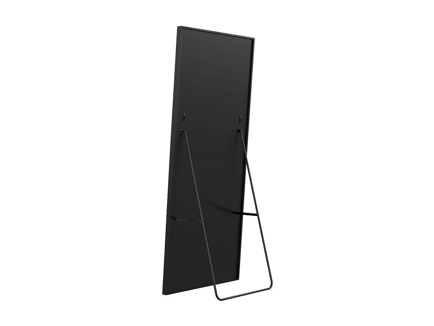 Miroir debout rectangulaire 177×77 cm avec cadre noir – Design minimaliste et moderne