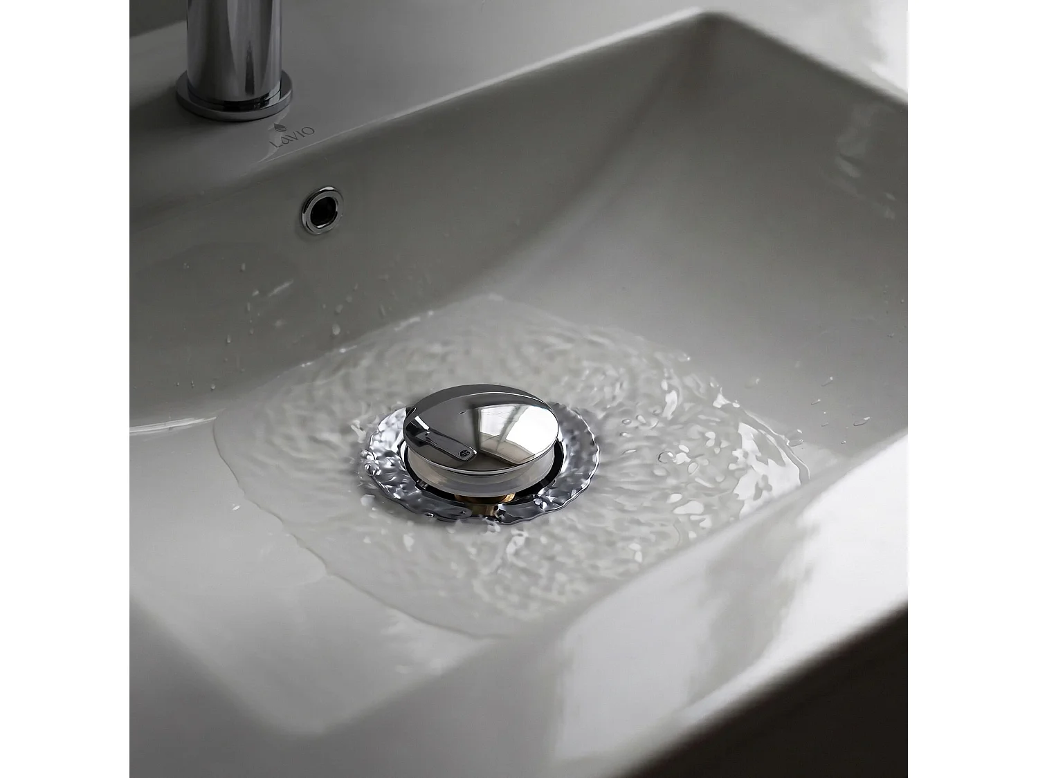 Ensemble Siphon gain de place flexible et Bonde lavabo Clic Clac Chromé