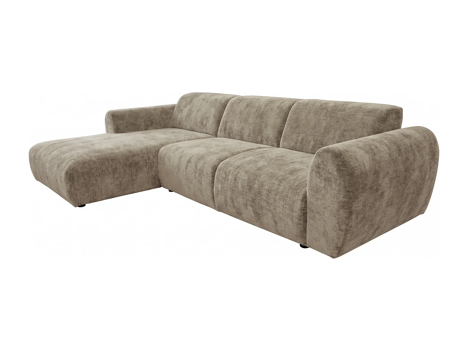 Canapé d’angle Softy – canapé d’angle luxe pour salon, assise moelleuse et élastique, grand canapé 297x180 cm