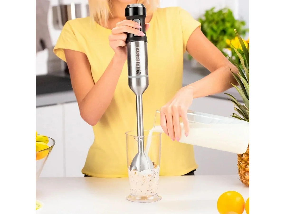 Batidora de mano Ufesa BP4750 Vario Titanium XL 1400W 4 cuchillas inox
