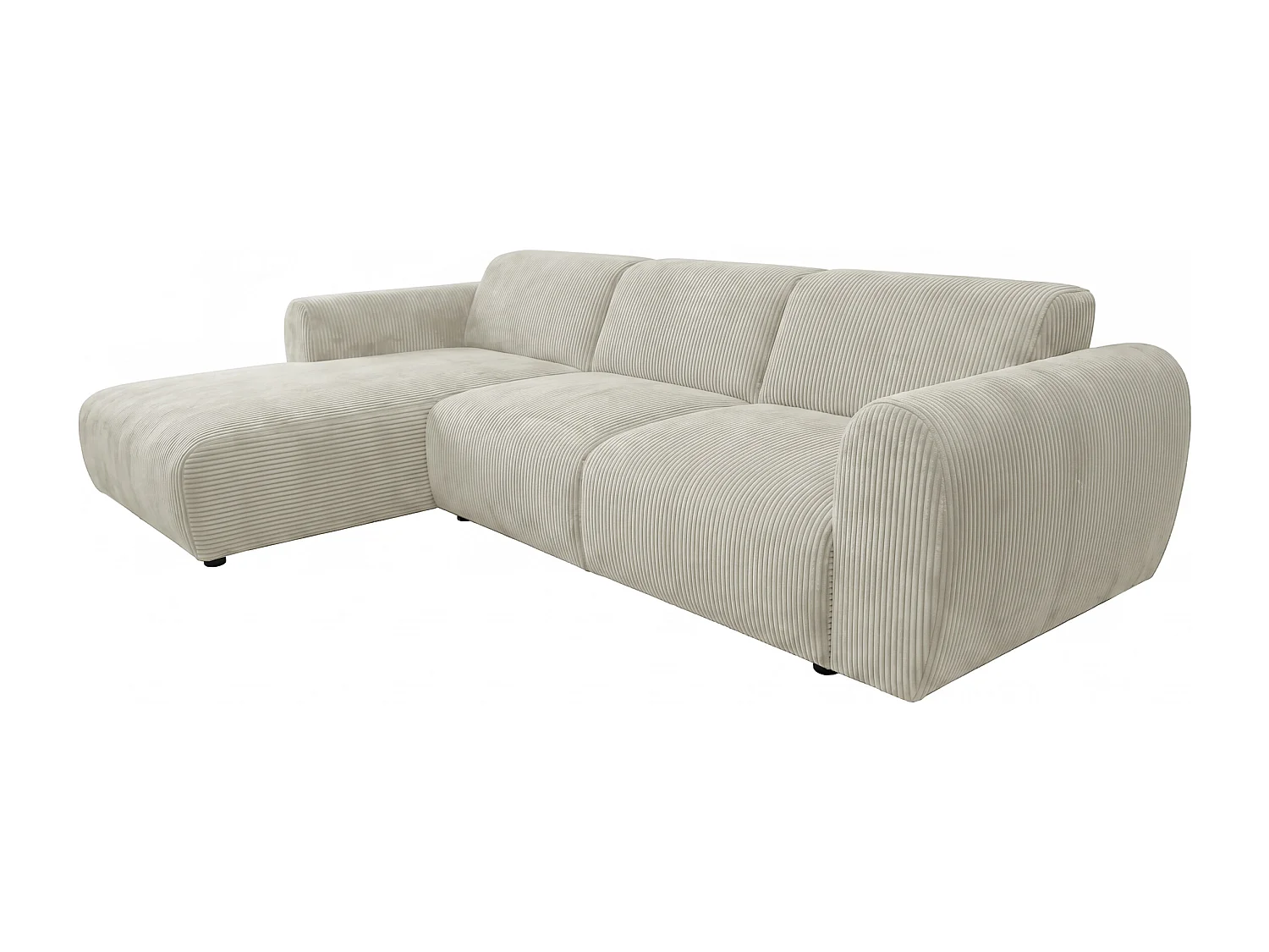 Canapé d’angle Softy – canapé d’angle luxe pour salon, assise moelleuse et élastique, grand canapé 297x180 cm