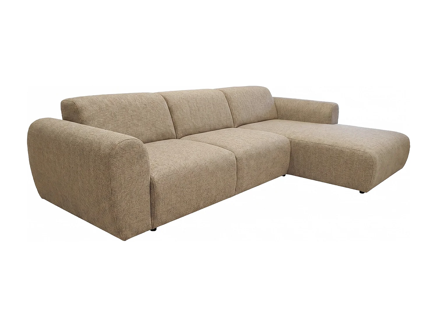 Canapé d’angle Softy – canapé d’angle luxe pour salon, assise moelleuse et élastique, grand canapé 297x180 cm