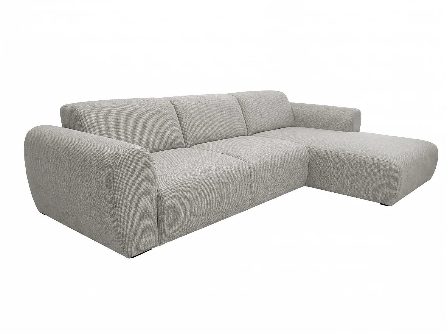 Canapé d’angle Softy – canapé d’angle luxe pour salon, assise moelleuse et élastique, grand canapé 297x180 cm