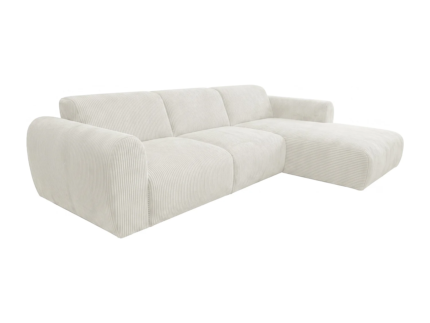 Canapé d’angle Softy – canapé d’angle luxe pour salon, assise moelleuse et élastique, grand canapé 297x180 cm