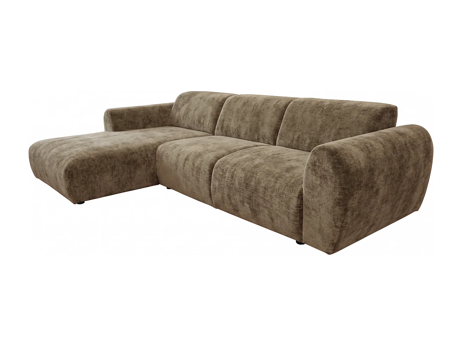Canapé d’angle Softy – canapé d’angle luxe pour salon, assise moelleuse et élastique, grand canapé 297x180 cm