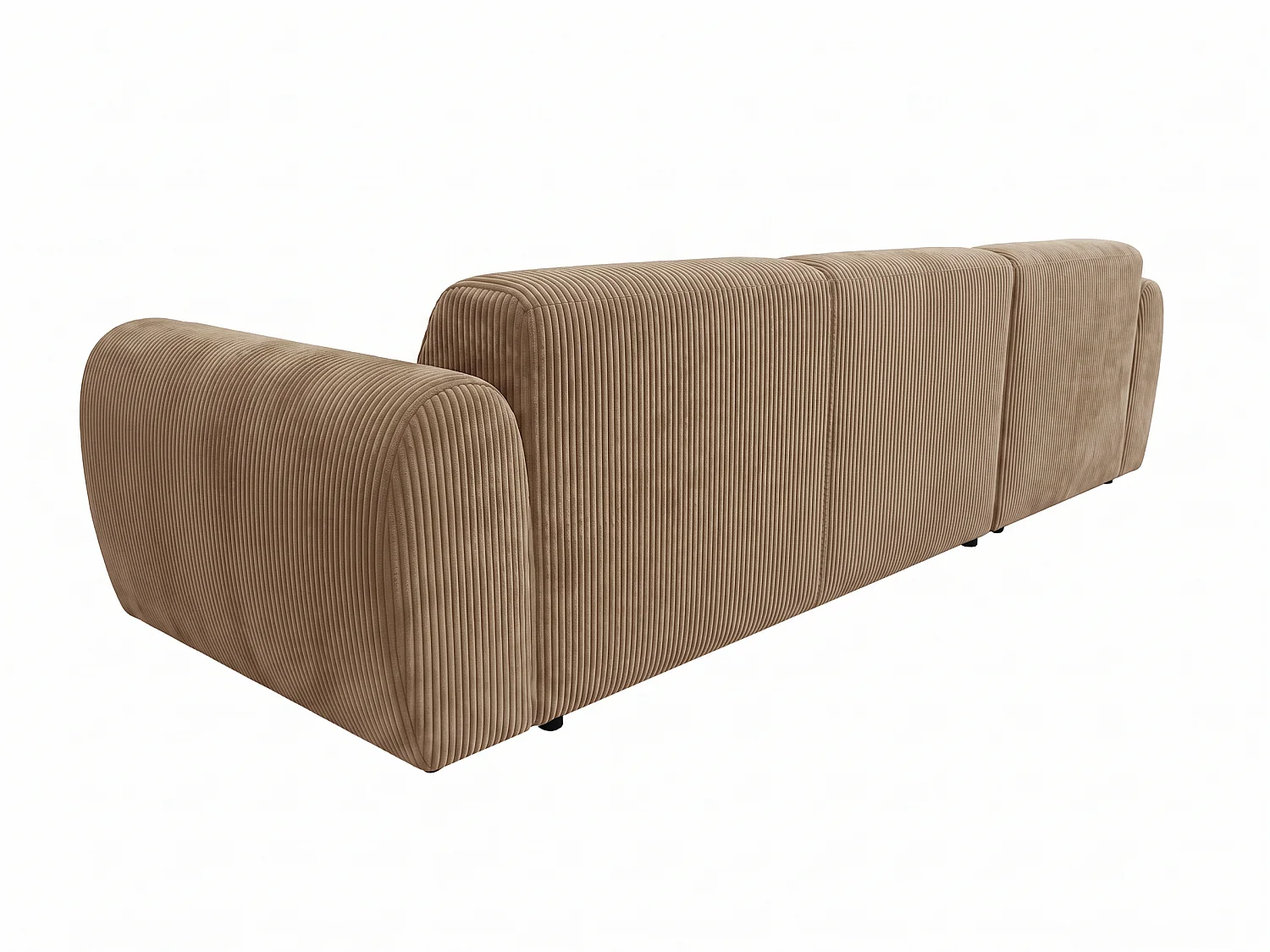 Canapé d’angle Softy – canapé d’angle luxe pour salon, assise moelleuse et élastique, grand canapé 297x180 cm