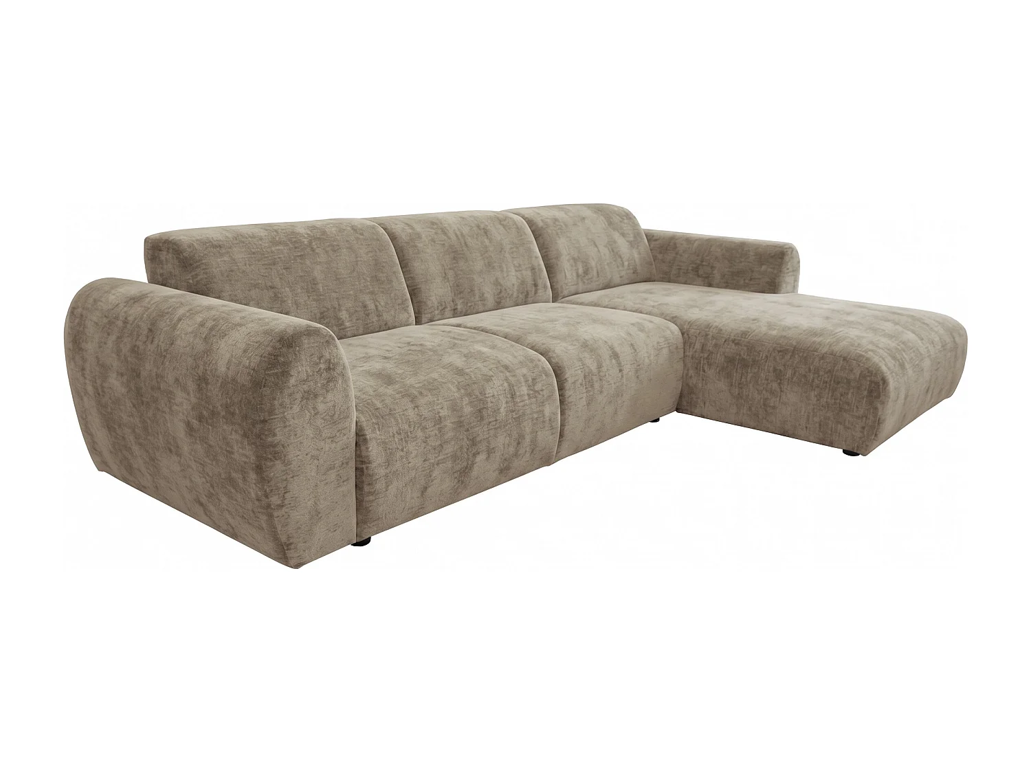 Canapé d’angle Softy – canapé d’angle luxe pour salon, assise moelleuse et élastique, grand canapé 297x180 cm