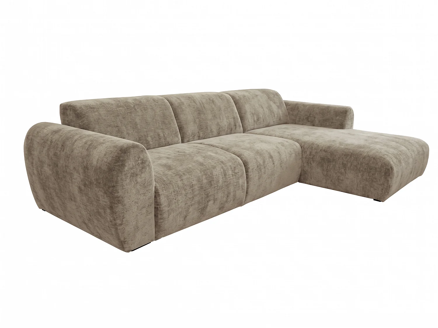Canapé d’angle Softy – canapé d’angle luxe pour salon, assise moelleuse et élastique, grand canapé 297x180 cm